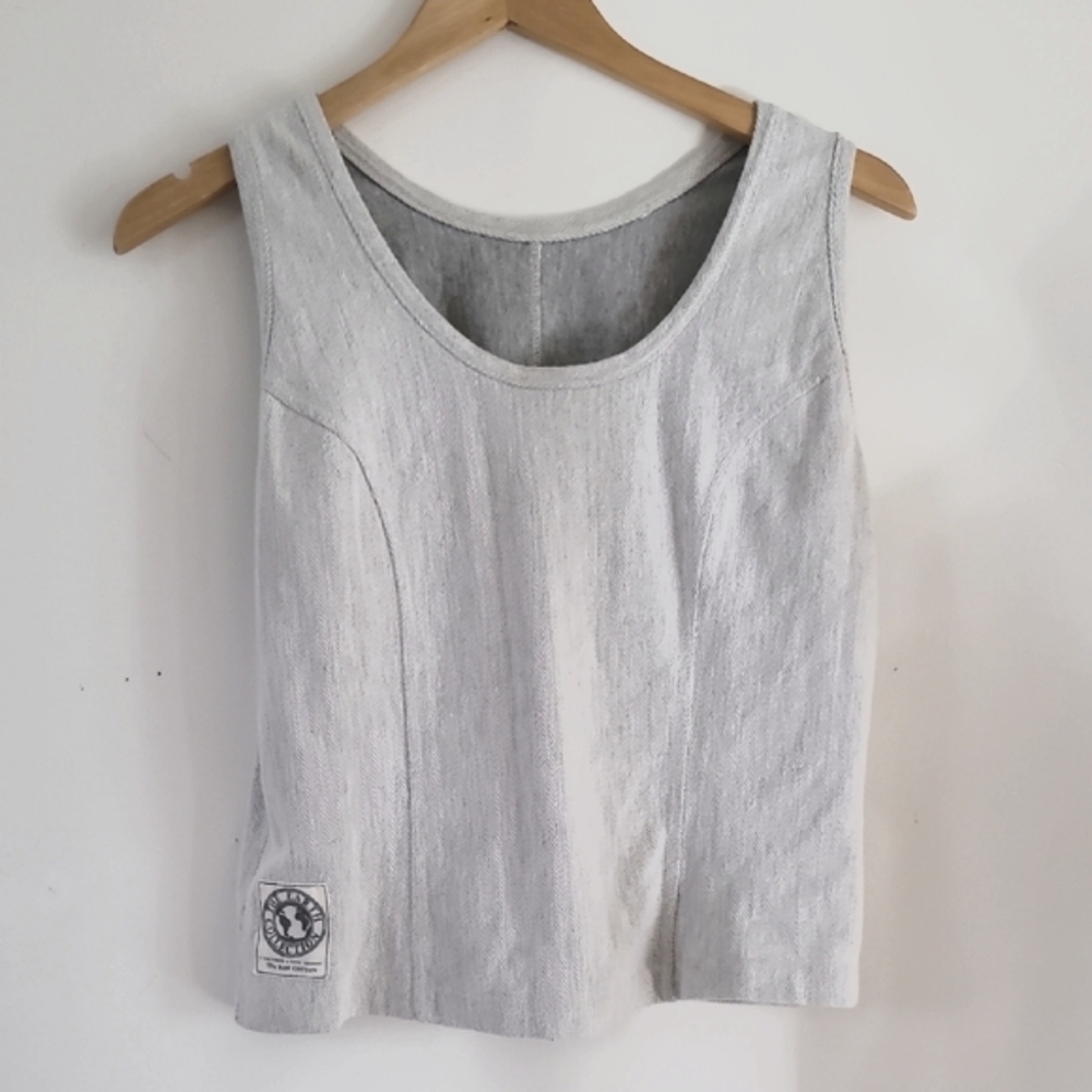 The Earth Collection Light Gray 100% Cotton Vest - Size XL